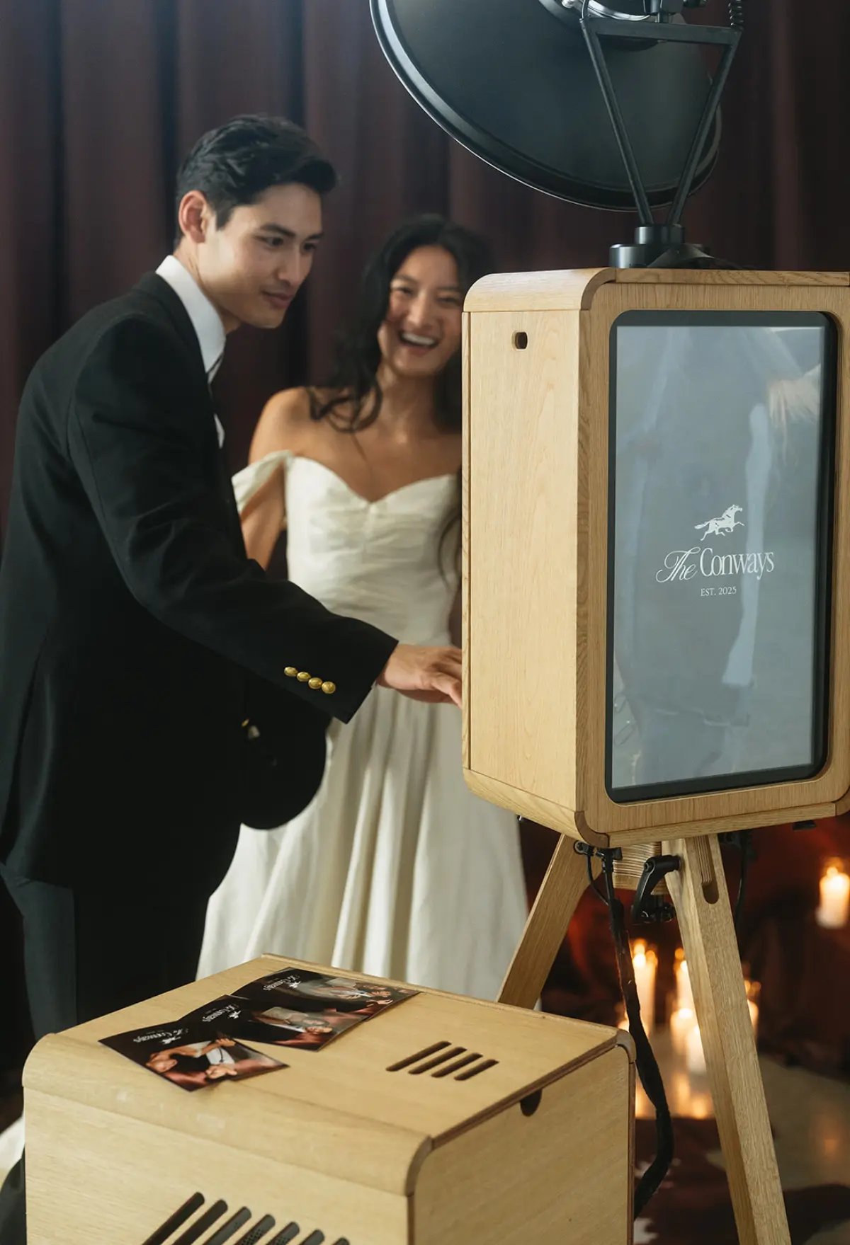 Glam Cam Classic photo booth setup